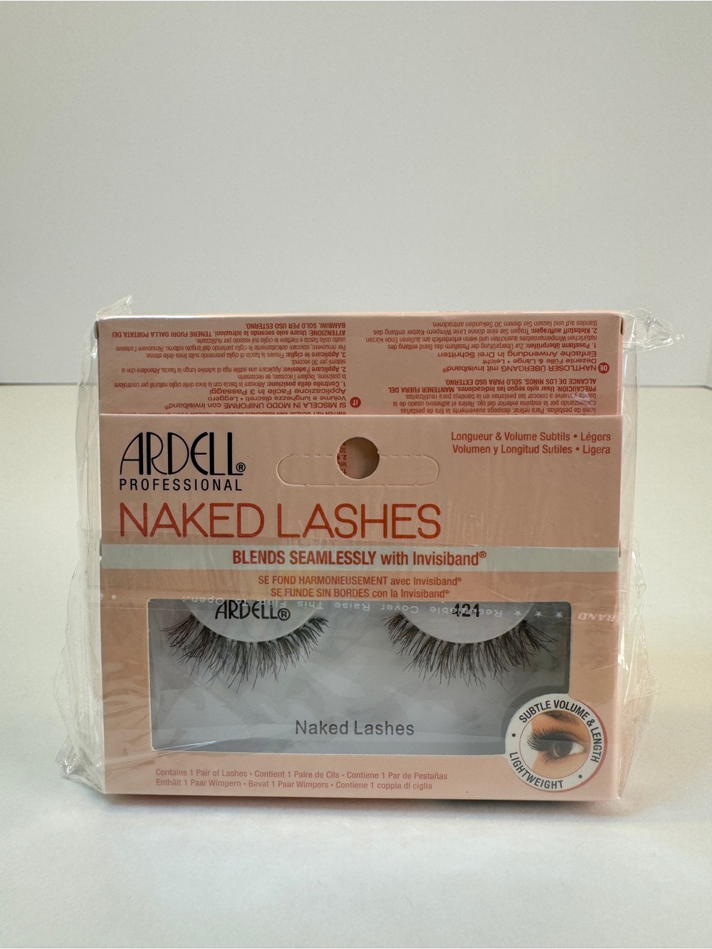 Ardell Naked Lashes 424 Multipack 4 Pairs Natural False Eyelashes Invisiband